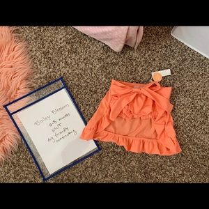 Bailey Blossoms peach skirt